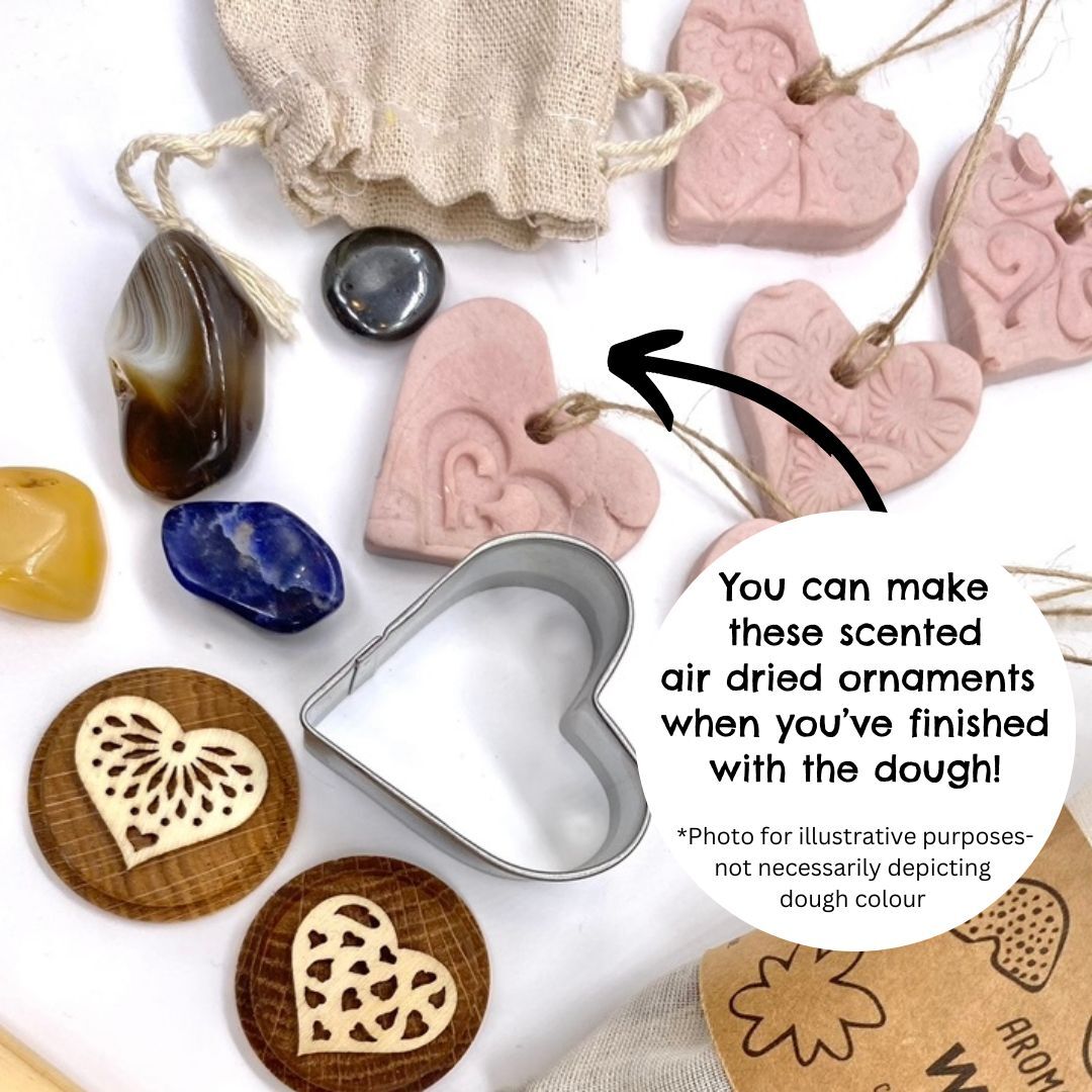 make your own dough decorations from natural playdough